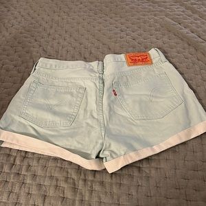 Used light blue green Levi’s short size 34.
